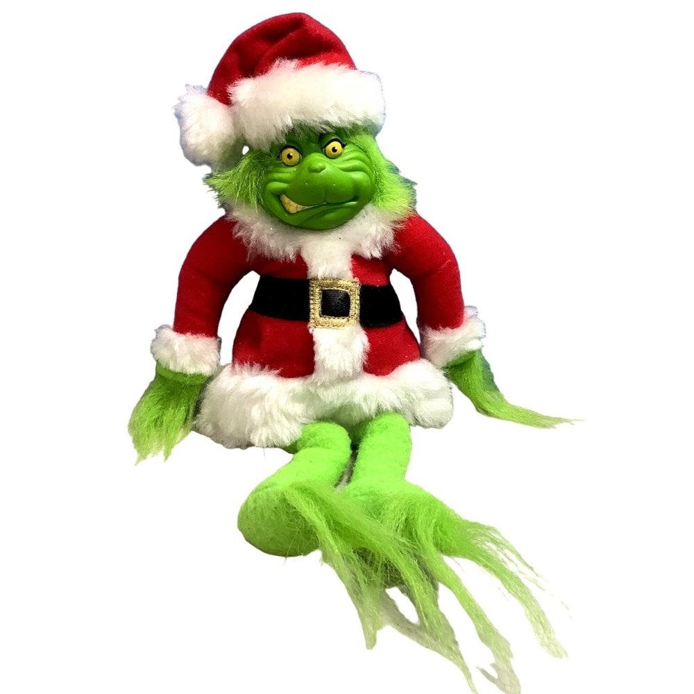 2 The Grinch Dr. Seuss 16" Bendable Stuffed Animal & Hard Face 11" Plush - Picture 7 of 10